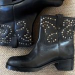 Free People NEW in Box  Leather Harmony Studded Boots Black Size 9 Photo 4
