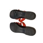 Clarks  Collection Sandals Womens 10 M Lexi Jasmine Slides Leather Red Photo 4