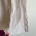 Aerie  | Groove On Velour Ribbed Hi-Rise Flare Pants Ivory Cream Women's Medium Photo 5