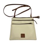 Dooney & Bourke Women's Triple Zip White Leather Crossbody Bag Photo 1