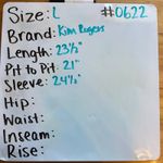 kim rogers Womens Large Top Blouse 3/4 Sleeve Geometric Print Career Casual Photo 4