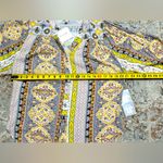 ANTHROPOLOGIE FIG & FLOWER blouse size Medium 100% rayon New Yellow Photo 7