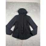 Varley  HOODED Anset Tie front jacket in Black Size S~VERY NICE Photo 3