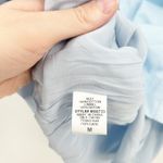 NWT Mable Womens Lilah Ruffle Statement Sleeve Mini Party Dress Size M Blue Size M Photo 6