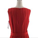 New Direction Dress Linen Blend Pleated Pintuck Tie Waist Dress Size 10 Photo 4