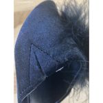 BCBGeneration Black KATRINA VELVET POM-POM MULES IN BLACK - Size 7B Photo 8