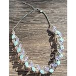 Vintage Marks & Spencer glass & Crystal Twisted Necklace M&S Necklace Sz 20” Purple Photo 9