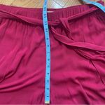 Loft Wide Leg High waisted summer pants with side slits and tie waist belt Sz M Photo 6