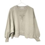 Sunwoo Oversized Light Green Hamptons Tennis Club Embroidered Sweatshirt Size L Photo 0