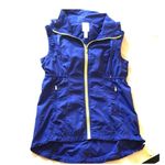 Lorna Jane Activewear high neck sports vest size medium colbalt blue yellow exce Photo 1