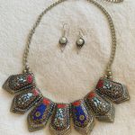 Free People Rare Handcrafted Indian Jewelry Set Photo 2