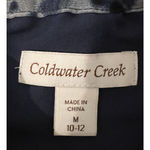 Coldwater Creek  Womens Skirt Size M Blue Tie Dye Mid Rise Lightweight Lined Boho Photo 1
