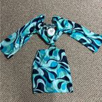 Princess Polly  | Dominique Mini Dress Blue Multi small boho new with tags Photo 9