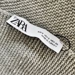 ZARA NWT  Metallic Silver Open Back Knit Top Photo 6