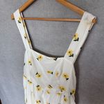 Forever 21 + Women's 0X White Embroidered Daisy Print Tie-Back Mini Length Dress Photo 1