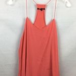 Tibi  Silk Coral Orang Sleeveless Halter Top 2 Photo 4