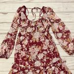 Altar'd State Sailor Floral Maxi Dress in Burgundy Size S NWT Photo 7