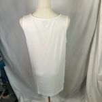 Chico's The Ultimate Tee White Sleeveless Tank Top Pima Cotton Size 2 Classic Photo 6