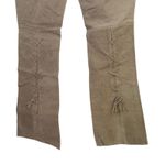 Joe Boxer Suede Leather Lace Up Leg Flare Pants Size 5 Festival BOHO Hippie NEW Photo 4