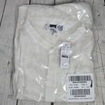 J.Crew  Ruffle button-up shirt in crinkle chiffon‎ in Ivory 2 NWT Photo 12