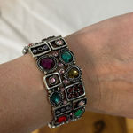 Premier Designs Multicolor Gemstone Sheerly Playful Stretch Bracelet Photo 0