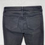 ZARA  Charcoal Coated Denim‎ Mid Rise Skinny Jean Photo 6