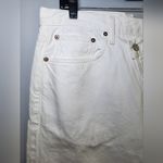 AGOLDE  High Rise Straight Jeans Women's 33 White Crossover Waist Detail NWT Photo 4