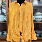 Anthropologie  Gauzy Cotton Hi-Low Duster Front Tie Button Down Photo 6