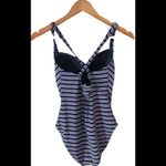 NIP Tuck Bond Eye Tummy Tuck Slimming Swimsuit Size 6 Multi Fit Cup Striped Blue Photo 1