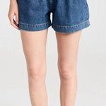 Reformation  Women’s Francis High Rise Pleated Denim Shorts Photo 0
