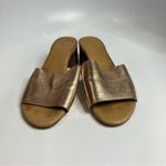 New Look heeled sandals metallic leather size 9 Photo 1