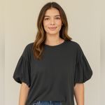 Ragdoll  puff bubble sleeve cotton minimalist classic top boho cottage coquette s Photo 0