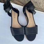 via spiga  Nemy Black Leather Ankle Strap Platform Espadrilles Sandals, 9 Photo 3