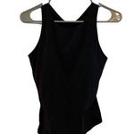 Black Sleeveless Tank Top M Wide Strap Pullover Keyhole Detail Casual Size M Photo 0