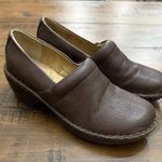 BASS 'Sheena' Women's Sz 9 M Brown Textured Nurse Clogs Shoes Photo 0