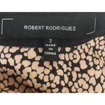 Robert Rodriguez  100% Silk Romper 2 Animal Print Black Pink Shorts Photo 12