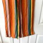 Free People Free People La Paz Striped Cropped Pants Orange Multi Colored NWT 6 Retro Boho Photo 5