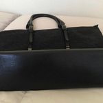 Faux Suede Tote Black Photo 3