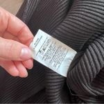 The range black ribbed knit‎ cowl neck midi dress w/ high slit Women’s Size xs Black Photo 5