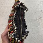 Unique Beaded Clutch Bag Evening Party Pouch Red Brown White Black‎ Multi Color Photo 4