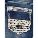 Amethyst Jeans Macrame Frayed Denim Shorts Beach Coastal Vacation Summer Photo 2