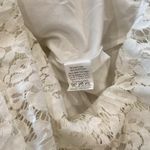 BANJUL  white embroidered floral lace high low midi maxi neck choker dress S Photo 9