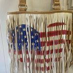 Steve Madden America Bag Stylish Fringe Patriotic Flair $74 Photo 0