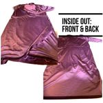 Loft  BURGUNDY VELOUR V NECK WRAP LOOK DRESS (XL) Photo 6