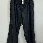 Gap Black Faux Leather Wide Leg Pants Photo 1