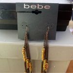 Bebe  Long Dangling Bohemian Brown Women's Earrings New with Tags Photo 10