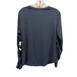 Avia Active Athletic Top Long Sleeve Logo Size M Round Neck Gray NWT Ruching Photo 3