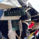 Ralph Lauren Lauren Women’s Sz M Nautical Sailing Flag Anchor Button Up Blouse Photo 11