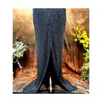 Mac Duggal  Beaded Butterfly Sleeve Column Gown - Midnight - size 8 Photo 14