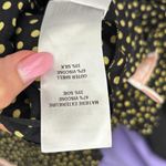 See By Chloe  Black Yellow Polka Dot Ruffle Midi Dress Photo 6